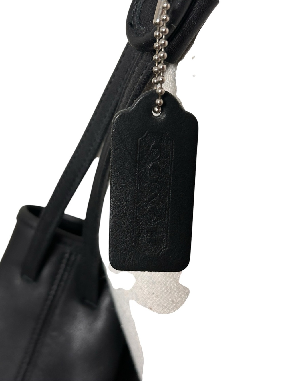Vintage Coach 9085 Black Glove-Tanned Leather Duffle Sac Bucket Bag Costa Rica - Picture 8 of 14